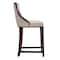 Manhattan Comfort Fifth Ave Counter Stool in Cream and Dark Walnut CS012-CR - alternate 3